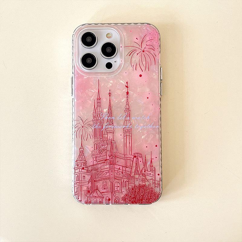 

New Girl Fireworks Mobile Phone Case Suitable for Iphone16promax Apple 15 Anti Fall 14 Protective Case 13 12 Apple 17PROMAX