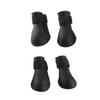 4pcs Silicone Pet Dog Cute Wat proof Boots Antislip  ive Rain Shoes(M Blue)