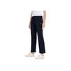 Fila SS23 Solid Color Logo Basic Simple High Waist Sports Wide Leg Long Pants Women Pants Deep-Black A11W321614F-BK