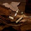 Mini Brass Capsule Pocket Knife Portable Survival Knife EDC Tools Keychain Outdoor Survival Emergency Mini Pocket Cutting Tool