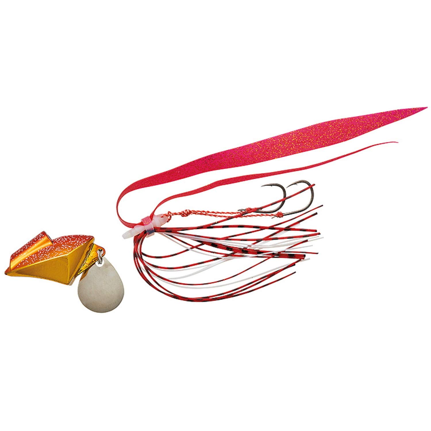 

Daiwa Tairaba Samurai Shore Rubber Free 40g Plated Red Gold Lure