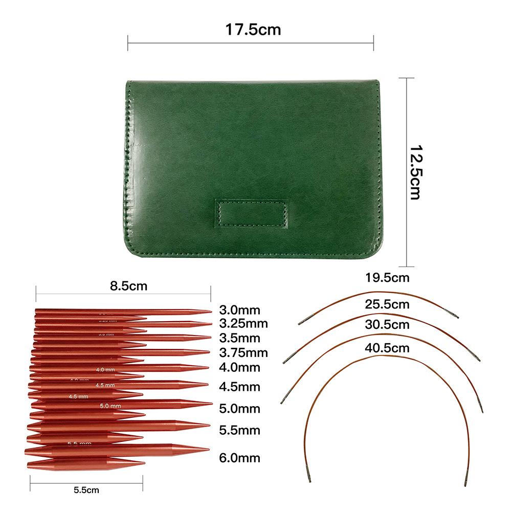 Crochet Hook Circular Knitting Needles Set Handmade Crafts Festival Gift for DIY Scarves Gloves Crochet Needle Sewing Weave Tool