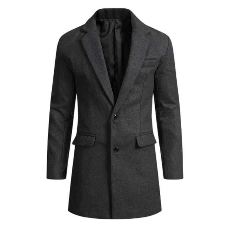 New woolen coat men's thickened coat order surge woolen suit