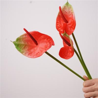 Hochzeitskulisse Künstliche Anthurienblume Heimdekoration Party Blumendekoration