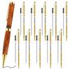 10 Pcs Pen Kits for Wood Turning 7mm Slimline Pen Twist Kit with Refill Lathe Turning Supplies Gold