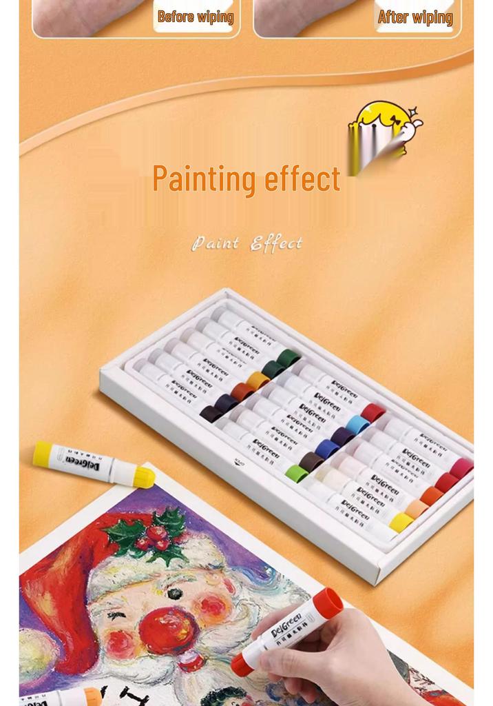 Dankelin Washable Watercolor Sticks: 12, 18, and Macaron Colors - Perfect for Painting and Graffiti.