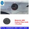 Carbon Fiber Car Filler Fuel Door Guard Oil Gas Tank Cap Decor Frame ABS Accessories Cover Trim For CHANGAN UNI-V UNIV
