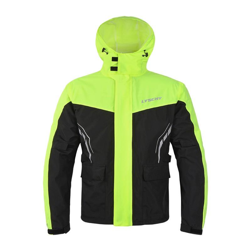 Mens Motorcycle Rain Suit Waterproof Riding Gear Separate Raincoat Pants Touring