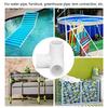 10pcs 3 Way Pipe Fittings PVC Plastic Right Angle Tee Corner Connector 20mm Inner Diameter PVC Elbow Fittings PVC Pipe Connector