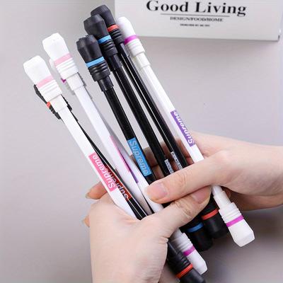 10pcs Funny Spinning Pen for Non Slip Trick Rolling Students Writing Gel Pen Kawaii Stationery School Supplies