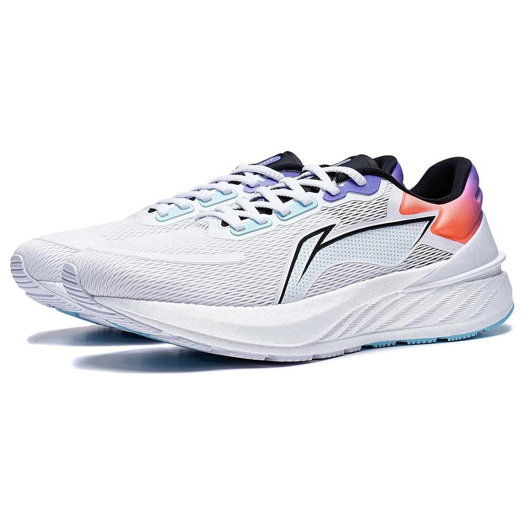 New LiNing YueYing 2.0 Anti Slip And Wear Resistant Breathable Low Top Running Shoes Men's White Blue Orange Purple ARHT001-9