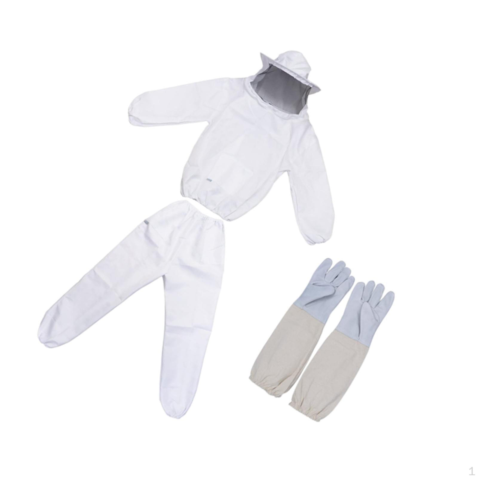 Beekeeper Costume Bee Keepers Suit Beekeeping Elastic Cuffs with Glove XL