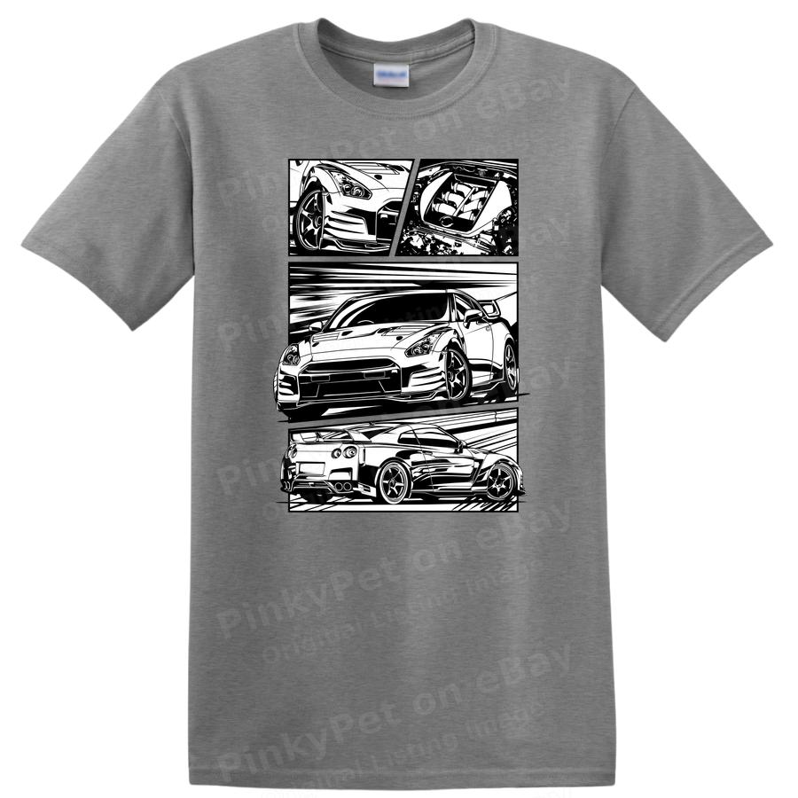 Car Art Graphic T Shirt featuring Sports Car Design with Racing Theme Tee