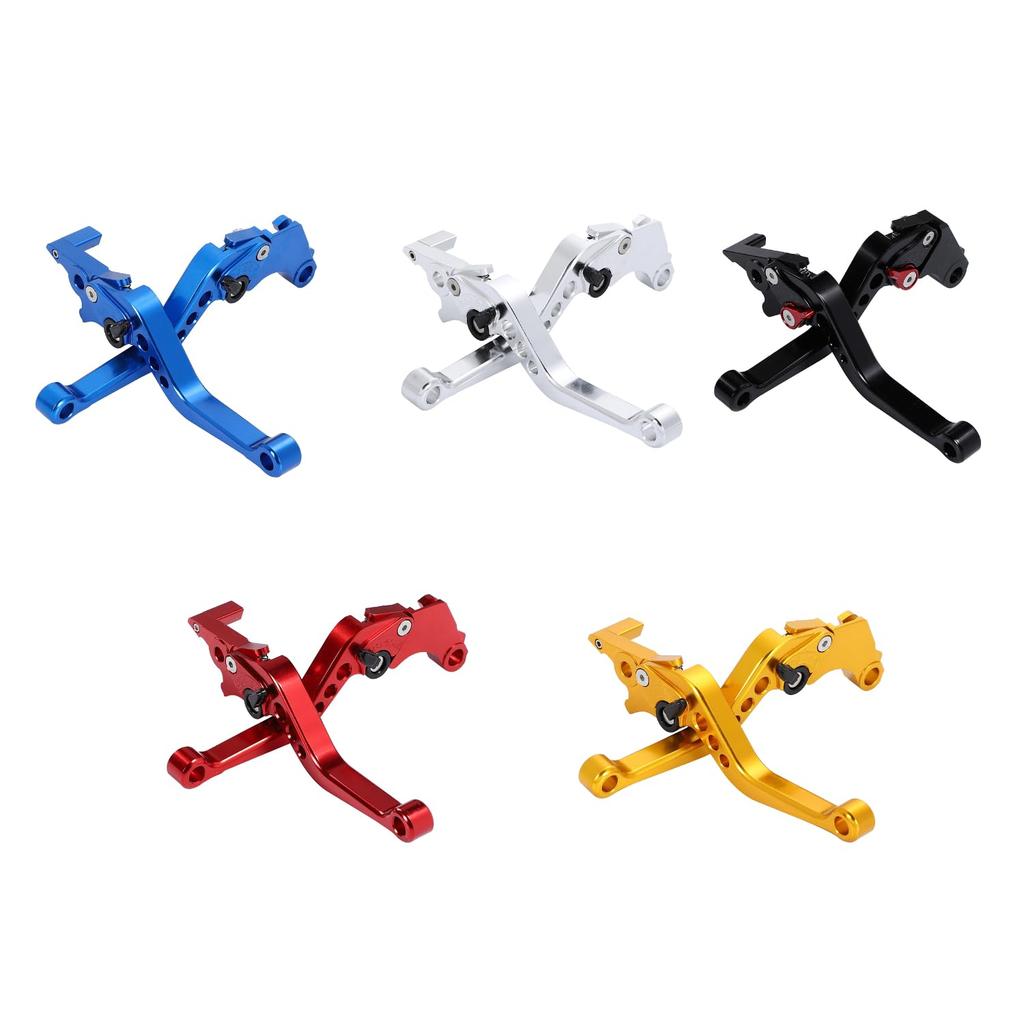nakira Honda Universal Brake Lever Clutch Levers Monkey 125 Grom NS-1 CBR400R CB400F with 6 Levels Adjustment (Blue)