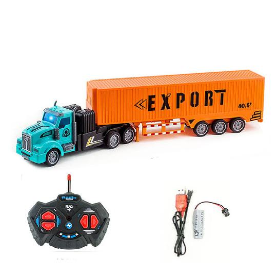 Non-Toxic 1/48 36Cm Big Rc Truck Model 27 Mhz Wireless Remote Control Dump Truck Transporter Container Truck Rc Car Toys For Children Kid Child