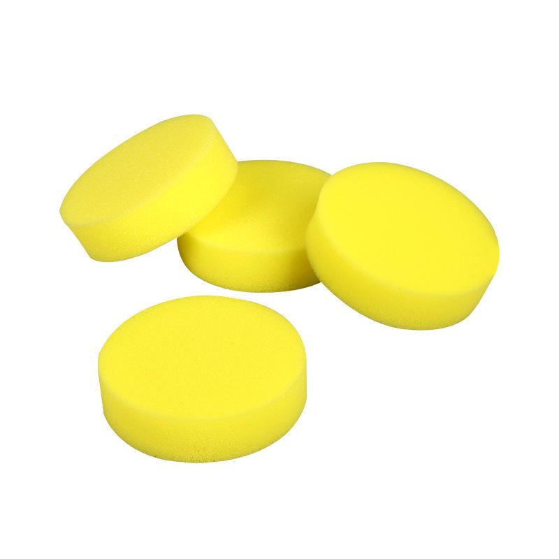 High-Density Round Waxing and Polishing Sponge for Car Cleaning