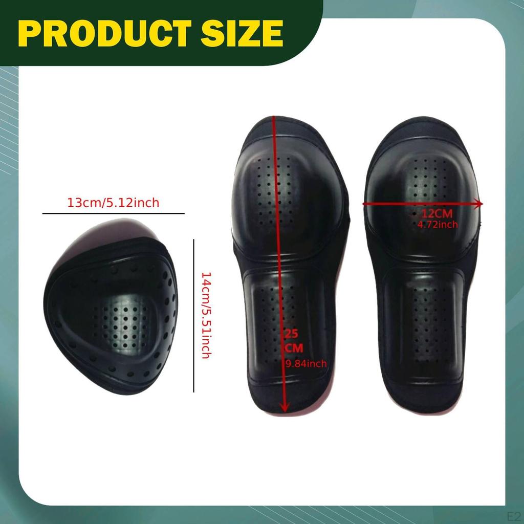 4 Pieces Elbow And Shoulder Pads Riding Gear Outdoor Motorcycle Protectors