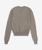 SAINT LAURENT Cashmere Openwork Round Neck Knit - Taupe / 808069Yall22353