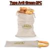 3 styles Linen Bread Bags Reusable Drawstring Bag Homemade Artisan Bread Storage Food Bags Various Sets Bread Bags for Baguette