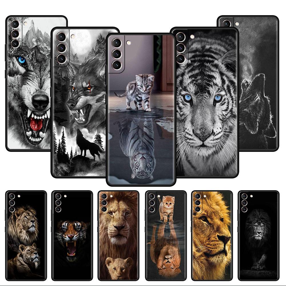 

Мягкий чехол для Samsung Galaxy S20 FE S21 S22 S10 S9 Plus S8 Note 20 Ultra 10 Lite, чехол для телефона в виде ракушки, волка, собаки, кошки, птицы, льва, тигра