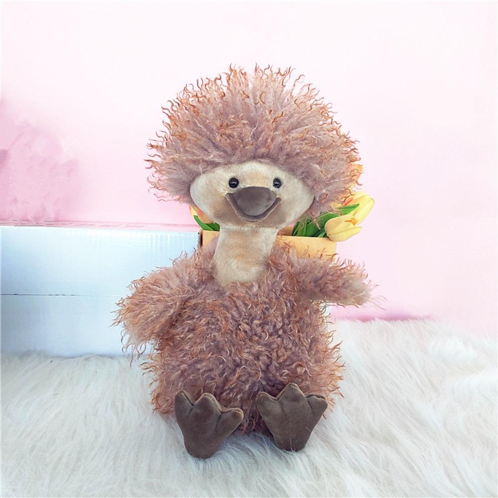 PP Cotton Cartoon Duck Doll Fluffy Curly Duck Plush Creative   Home Decor