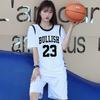 Set Maglie da Basket Donna Finto Due Pezzi Manica Corta Uniformi Squadra Studenti