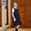 Marineblaues Schuluniform-Kleider-Set für Mädchen