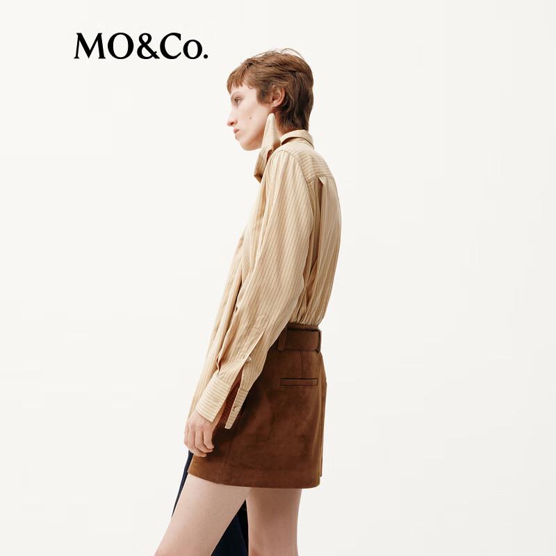 MO&Co. Striped Cardigan Shirt
