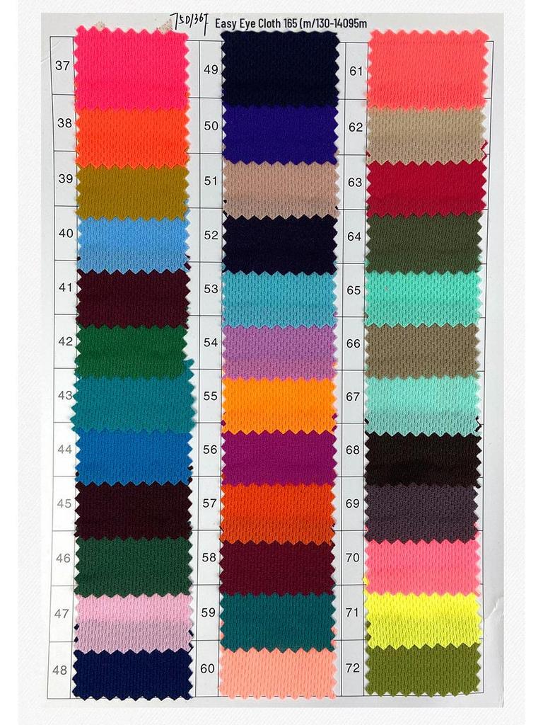 Schnelltrocknendes 75D Polyester Bird's Eye Mesh Sportgewebe für Fußballtrikots