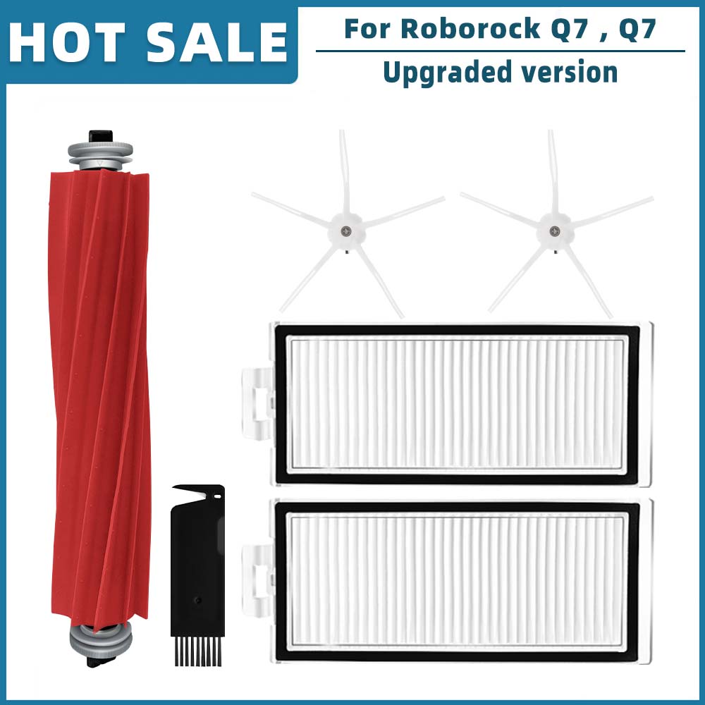 Kompatibel für Roborock Q7 , Q7+ , Q7 Max , Q7 Max+ Plus , T8 Roboterstaubsauger Hauptseitenbürste Filter Mopp Staubbeutel Ersatzteile