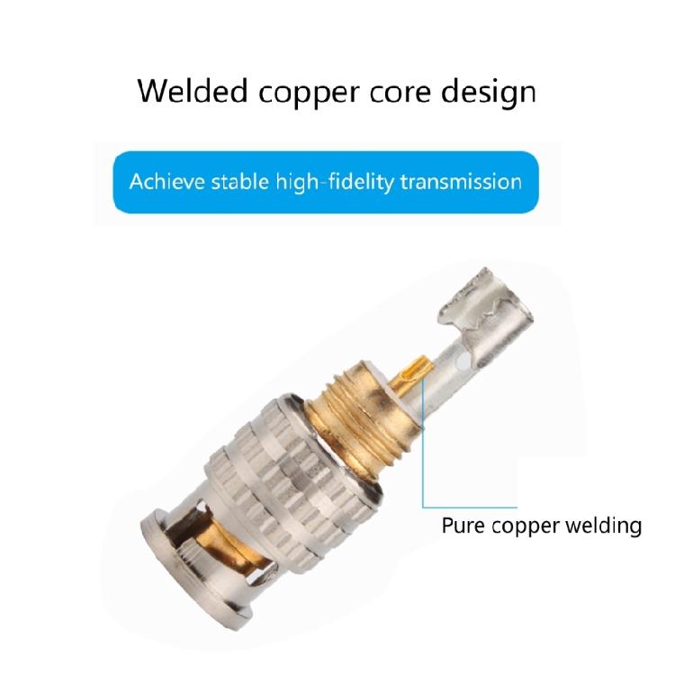 BNC Video Male Connectors, Screw-lock Terminals Coaxials Adapters for CCTV Home Security Surveillanced Solderfree