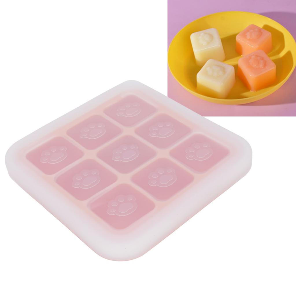 Silicone   Tray Multipurpose Flexible Easy Release Baby Food   Tray for Home Kitchen