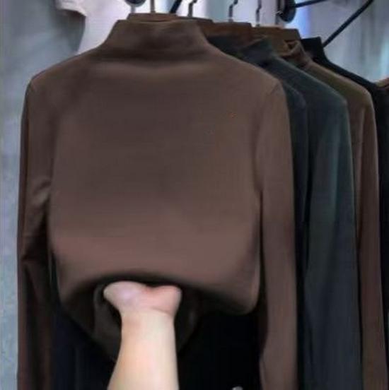 Camiseta Térmica de Forro Polar para Niños, Manga Larga, Cuello Semi Alto, Capa Base para Niños y Niñas (Edades Medianas a Mayores), Ideal para Otoño/Invierno