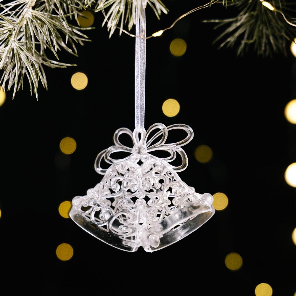 

Акриловые елочные игрушки-карусели, прозрачные подвески с балериной, Новый год Style C