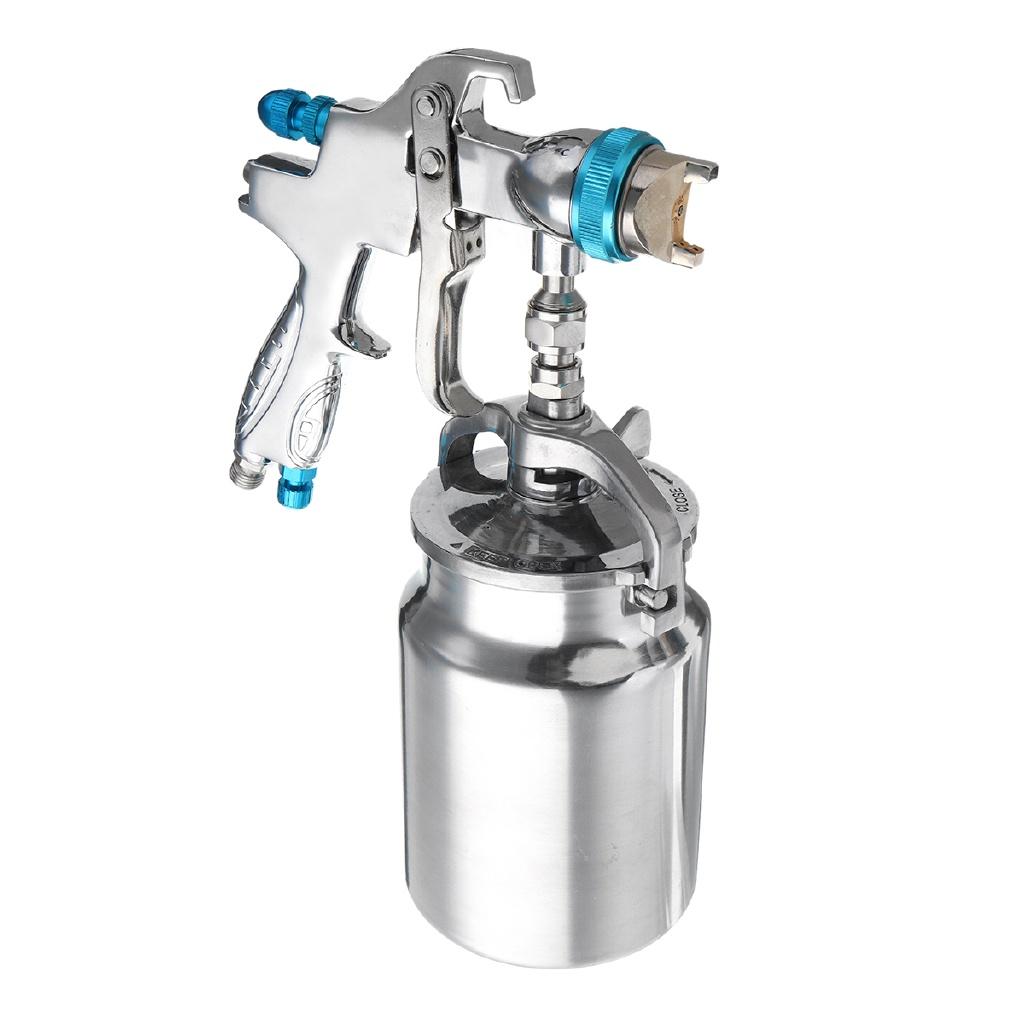 H887 1.7mm 1000ML Professional Gravity Feed Spray Gun Airbrush Nail Kit Stainless Steel Nozzle Auto Cars Painting Pain