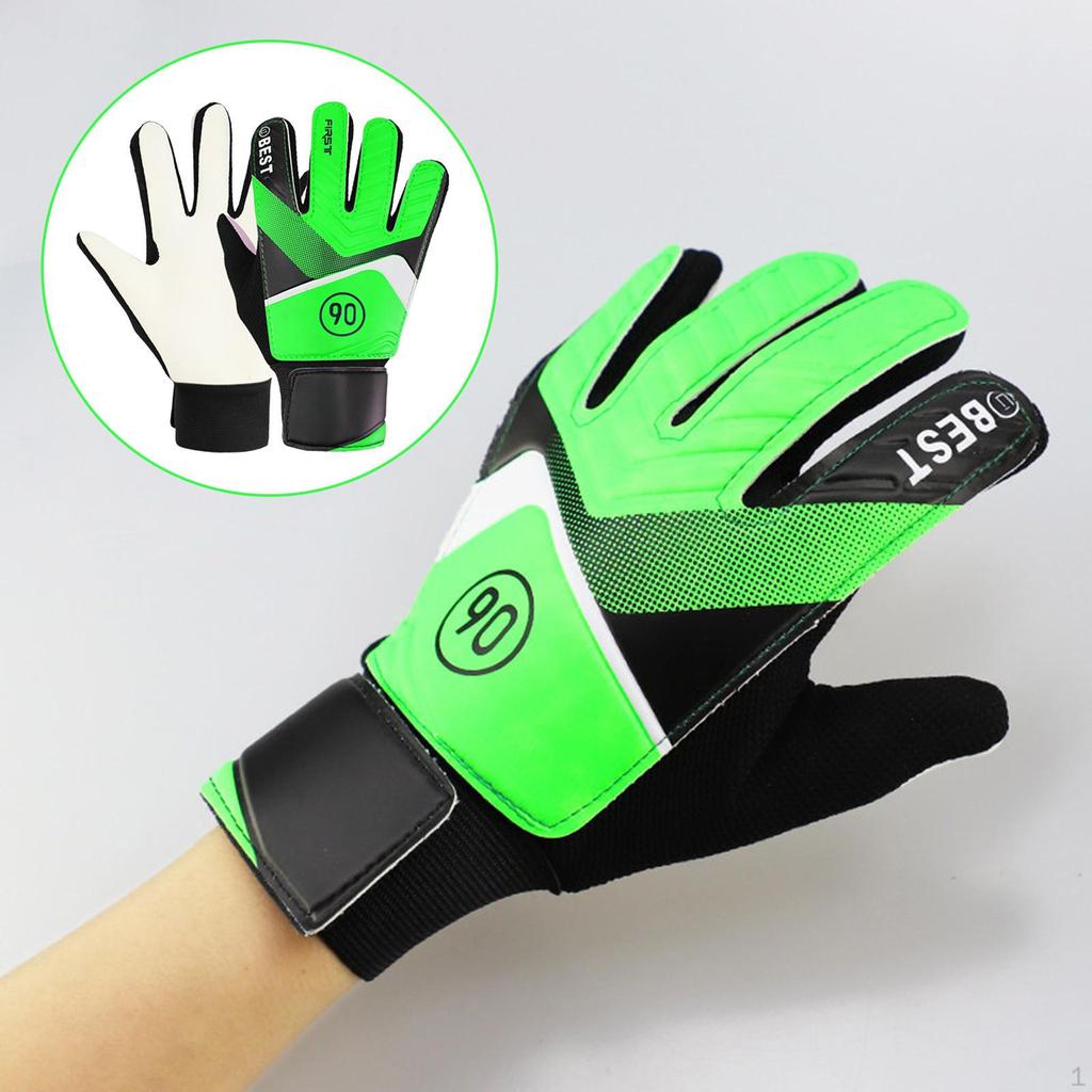 Children's Football Goalkeeper Gloves Thicken Strong Grip Breathable Professional Finger Protection