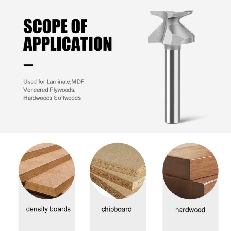 Precisions R10 Curved Woodworking Cutter Chamfer Router Bit Steel Grooves Cutter For Furniture Manufacturing