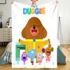 Hey Duggee Theme Printed Blanket - Perfect for Couch, Bed, Travel & Outdoor Use | Machine Washable, Cozy & Durable.