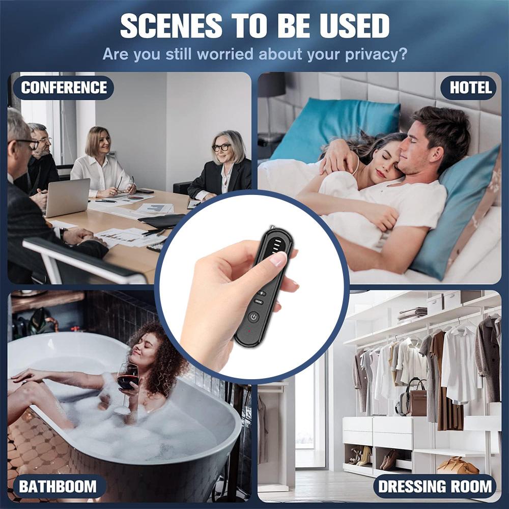 Detector de Câmera Sinal RF Inteligente Rastreador GPS Scanner Sensibilidade Ajustável Portátil Anti-furto