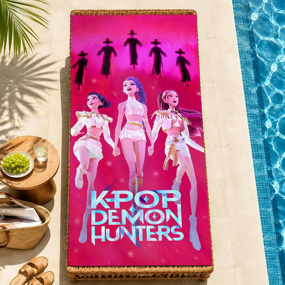 anime k-k-popS soft Beach Towel Trip swim d-demonS Pool bath h-hunters-S Gym M-Mira R-Rumi home room Z-Zoey meme Decor Gift