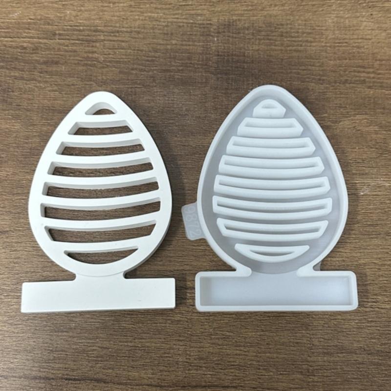 Eggs Shaped Candle Holder Molds with Base for Festival Decorations Candle Holder Tealight Holder Table Ornament