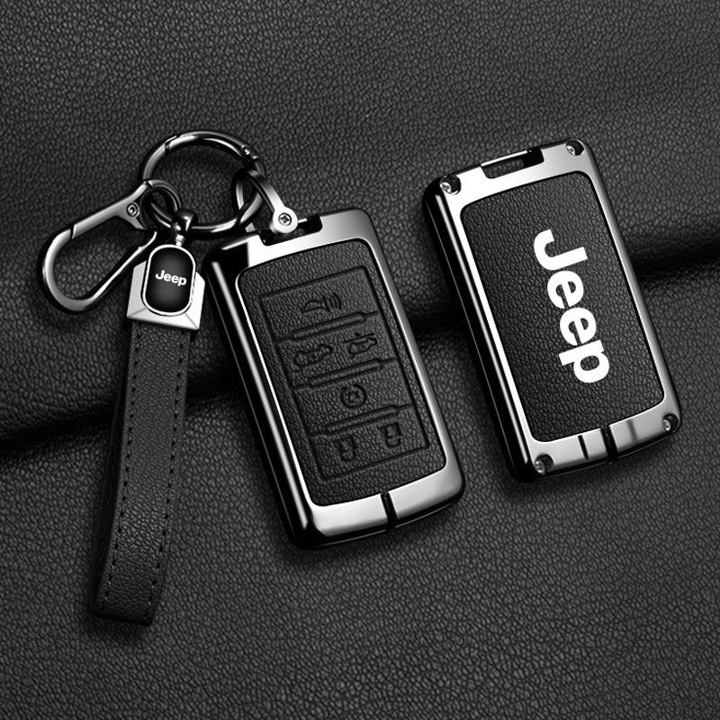 Compatible Jeep Key Case for Compass, Renegade, Cherokee, Grand Commander, Grand Cherokee