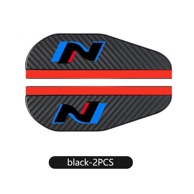 For Hyundai Carbon Fiber Car Rear View Shield Guard Auto Rearview Mirror Rain Cover NLINE I30 I20 Venue Tucson Kona IX35 I40 Y1