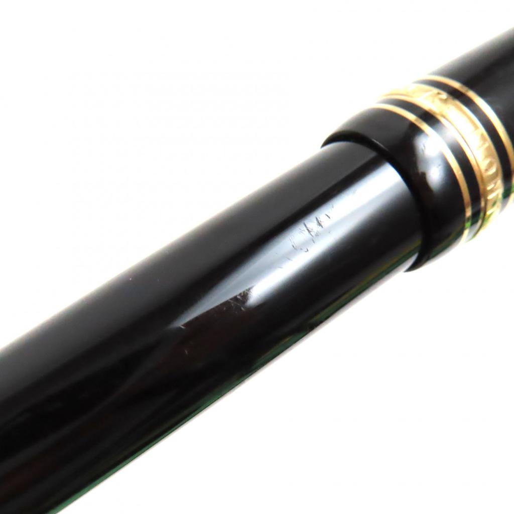 MONTBLANC Ballpoint pen Meisterstückle Grand White Star Twist Type Black gold  Used