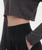 Debiweeo New Wave Holic Crop Long Sleeve Tee Devi-T0047-Charcoal