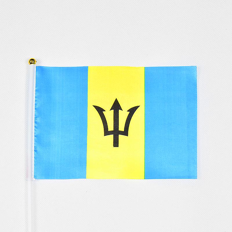 Barbados 10pieces of 14*21 Cm Hand-waving Flags