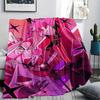 1Pc Alastor Anime Print Flannel Blanket, High quality Comfortable for All Seasons, Home Decor, Warmth and Comfort, Perfect for Christmas Gifts 55
