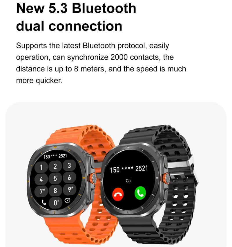 2025 Nové Vylepšené Hodinky 7 Ultra Chytré Hodinky Pánské 32GB Paměť NFC Bluetooth Volání IP68 Vodotěsné Outdoorové Sportovní Hodinky