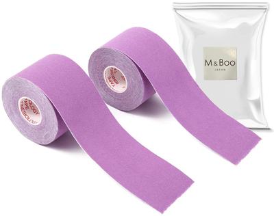 Kinesiology 2 Muscle and Joint 5cm X 5m Tape, Rolls, Support, Breathable, Stretchy, Sweat-Resistant, (M&Boo) (Purple)