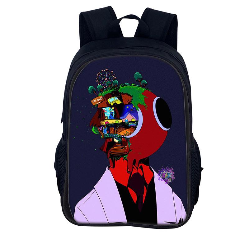 Rainbow Friends Kids Backpack With Polyester Material And Spacious Design For School And Daily Use